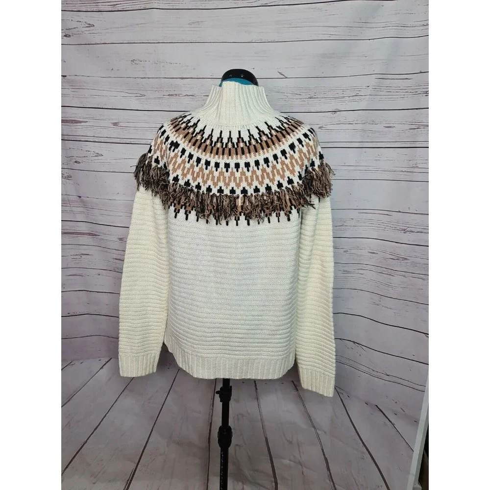 MINK PINK women size M 1980s retro style knitted jumper ugly sweater tassels - Picture 9 of 9